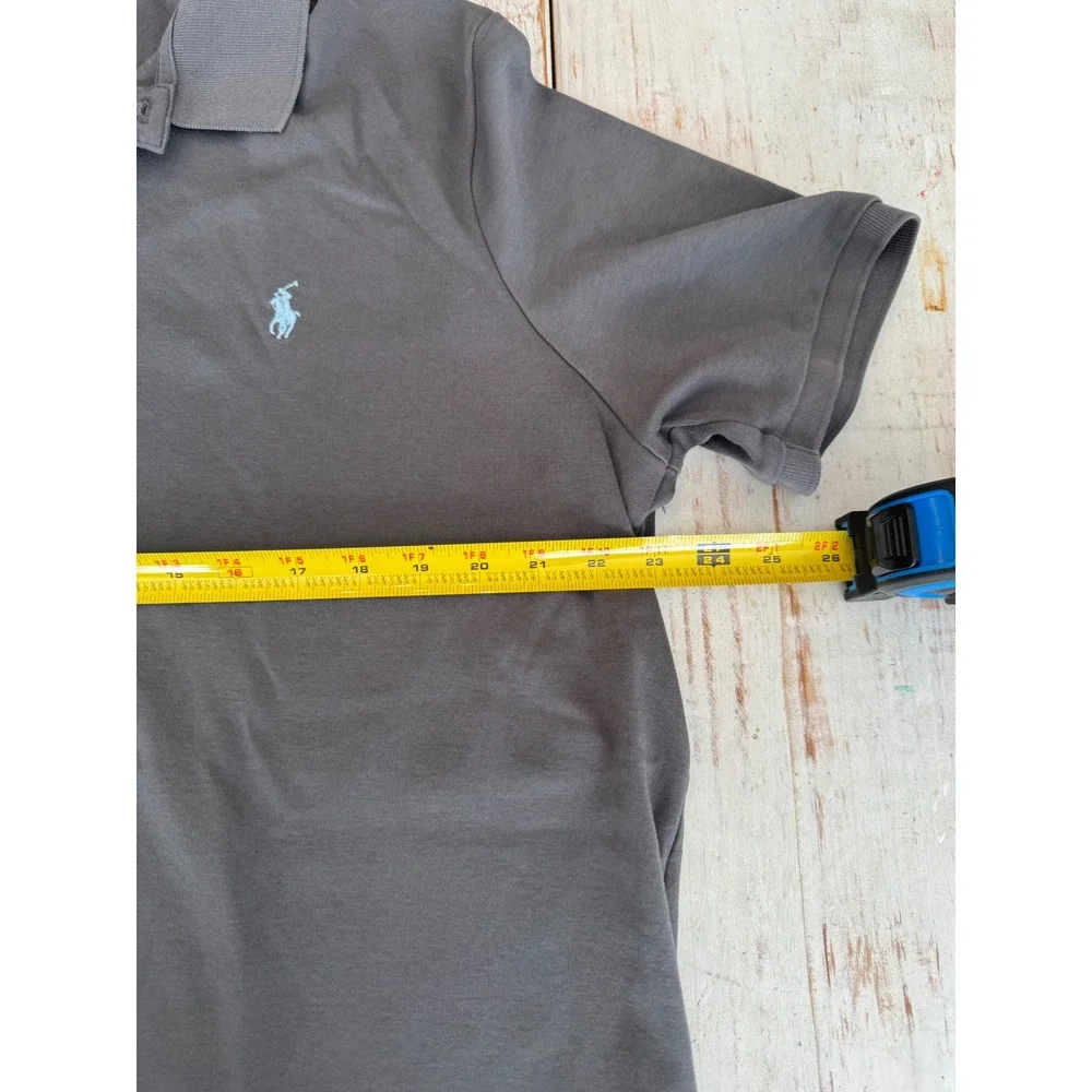 Polo‎ Ralph Lauren Mens Short Sleeve Polo Shirt Charcoal Grey XXL 100% Cotton